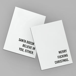 24 Sarcastic Christmas Cards in 12 Funny Modern Holiday Designs + Envelopes