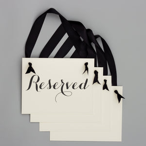 Reserved Signs (Set of 4)