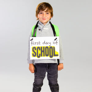 First Day + Last Day of School Banner | Schoolbus Graphic