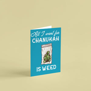Cannabis Chanukah Cards - 24 Pack
