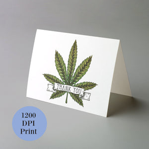 Cannabis Thank You Cards - 24 Pack
