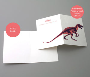 Dinosaur Blank Greeting Cards - 24 Pack