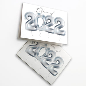 Balloon Class of 2022 Graduation Cards - 24 Pack