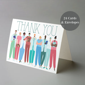 Thank A Medical Professional Greeting Cards - 24 Pack