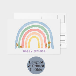 Happy Pride Pastel Rainbow Postcards - 32 Pack