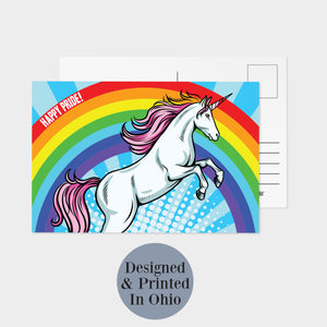 Pride Unicorn Postcards - 32 Pack