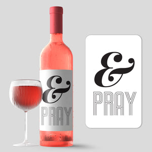 Sip Slay Hustle & Pray Wine Labels - 4 Pack