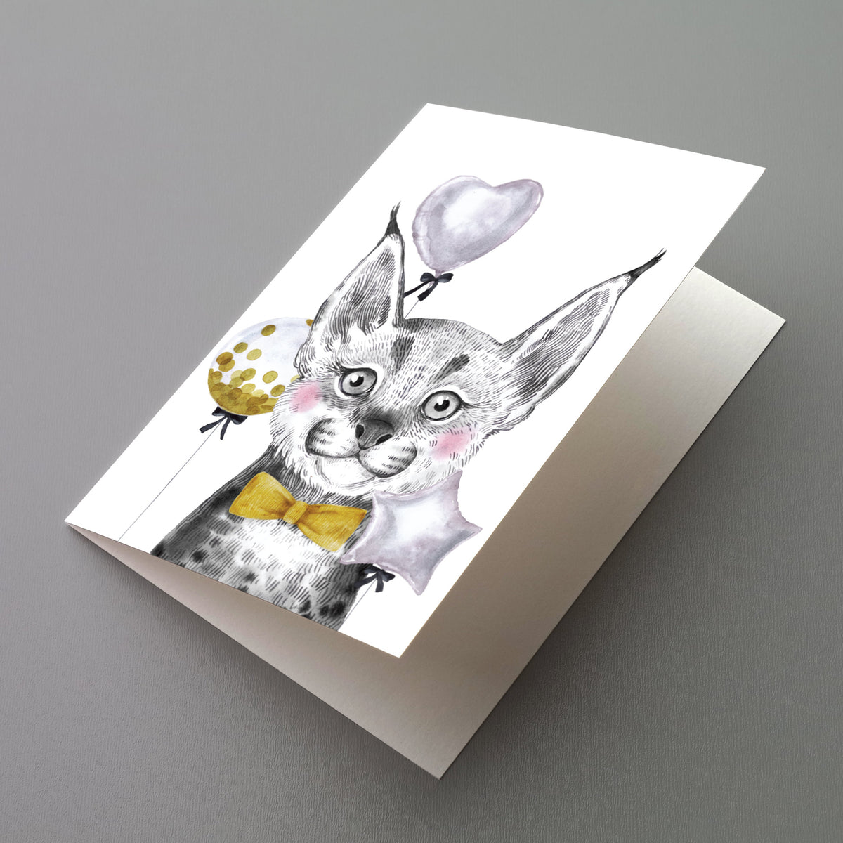 Baby Animal Greeting Cards, Set of 24