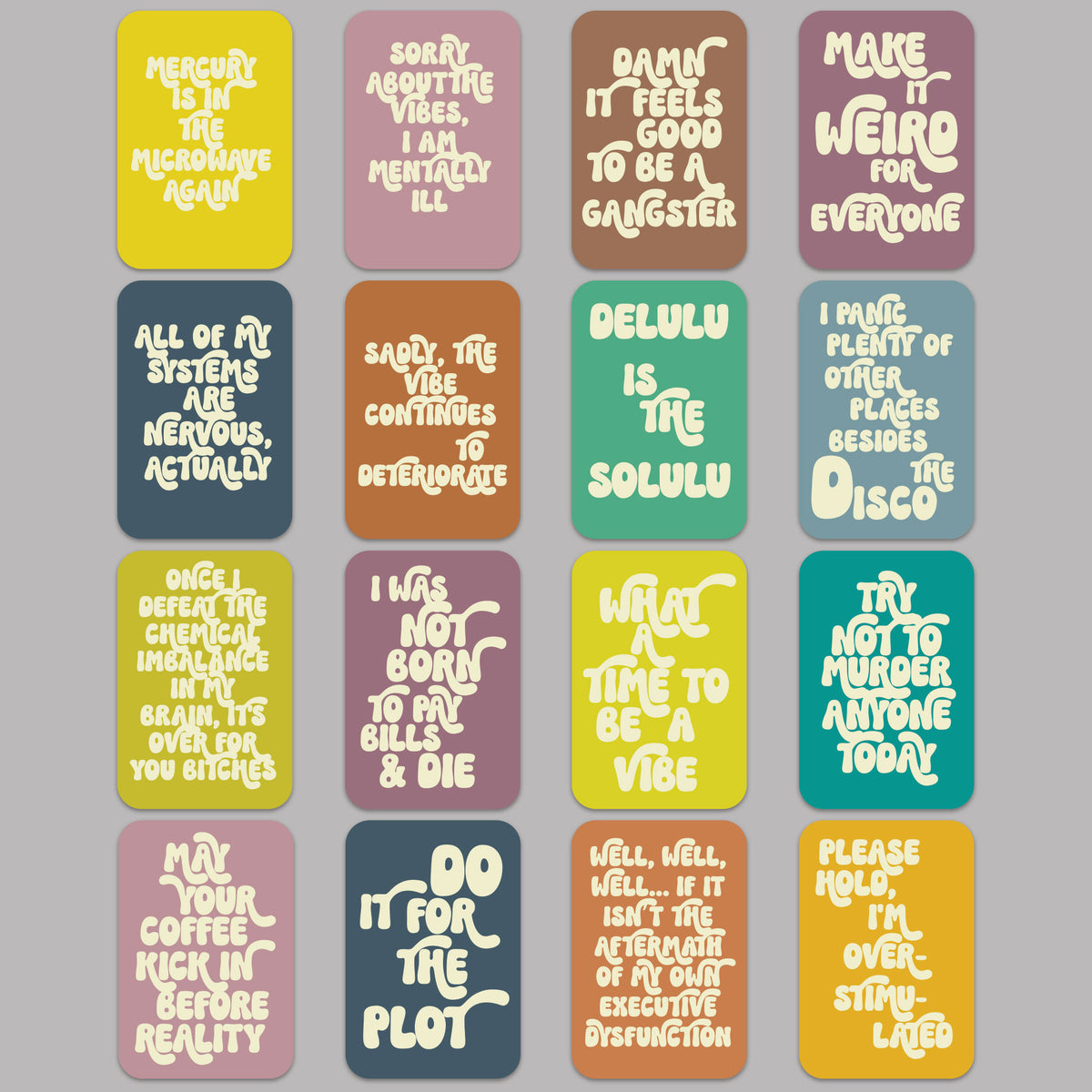 Sassy Affirmation Cards, Deck of 16