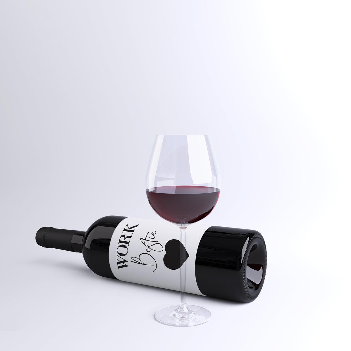 Funny Coworker Wine Labels, Pack of 8