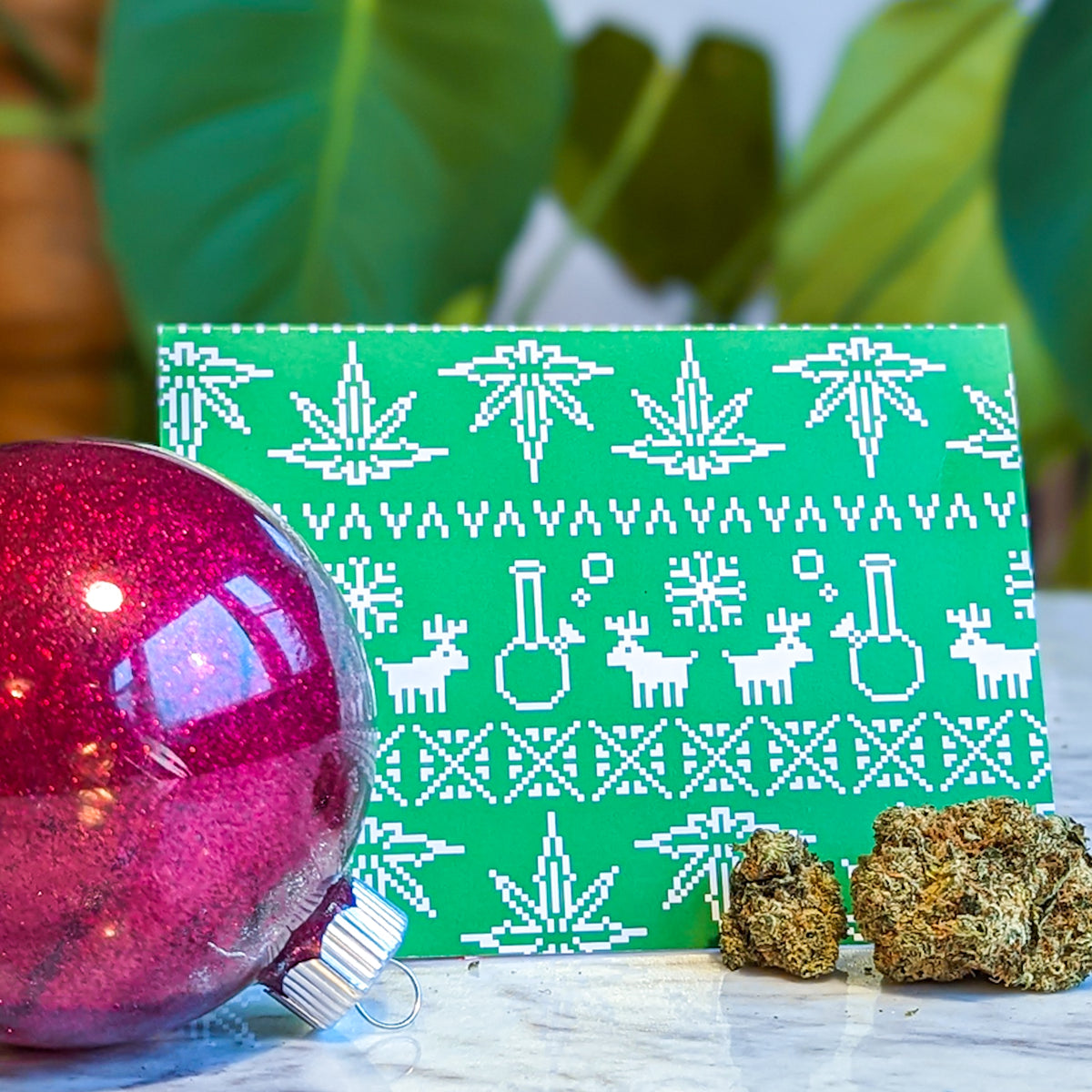 Cannabis Christmas Cards, Set of 24