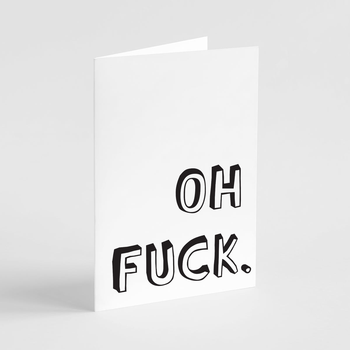 Text-only card designs with no imagery, no borders, and full-bleed white backgrounds throughout the set.