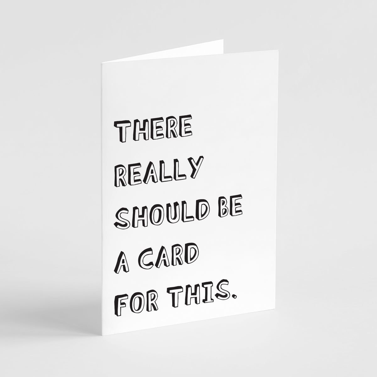 Card boxed set with left-aligned and large-scale layout variations, all printed in black on white with all-caps type.