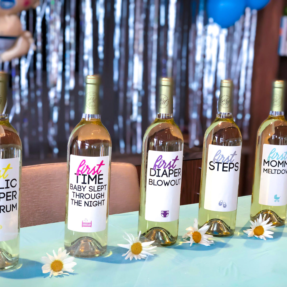 Mommy Milestones Wine Labels, Pack of 8