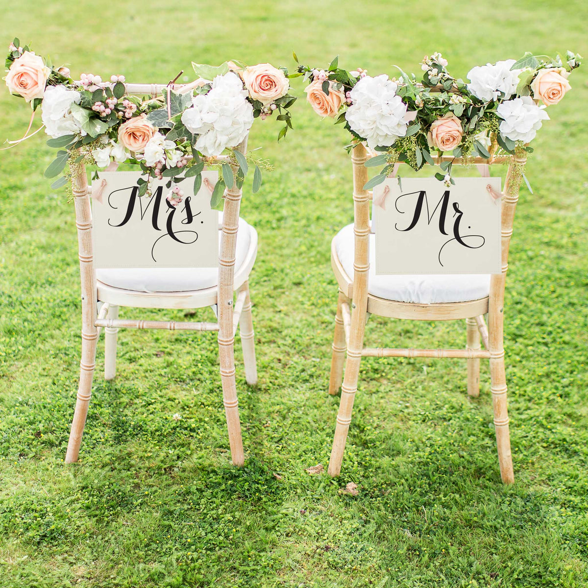 Mr. & Mrs. Chair Signs