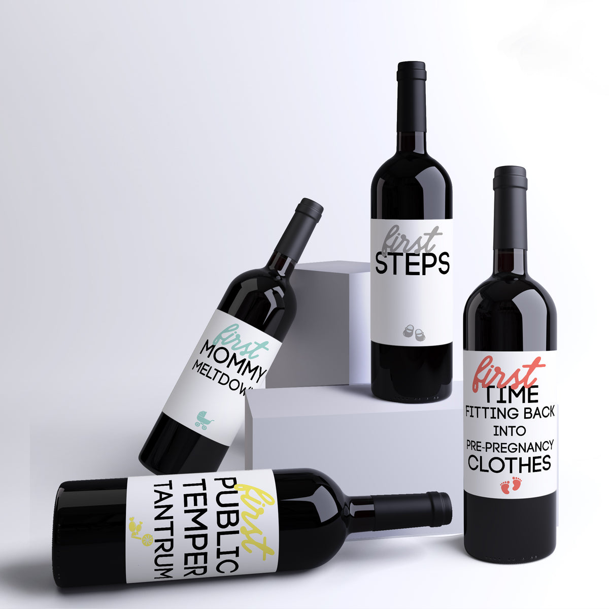 Mommy Milestones Wine Labels, Pack of 8