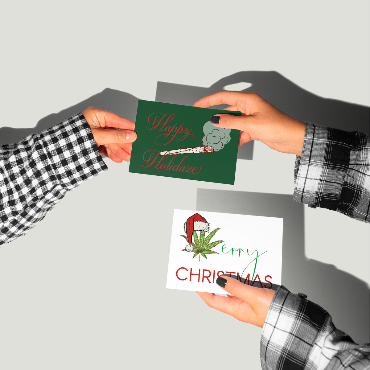 Cannabis Christmas Cards, Set of 24