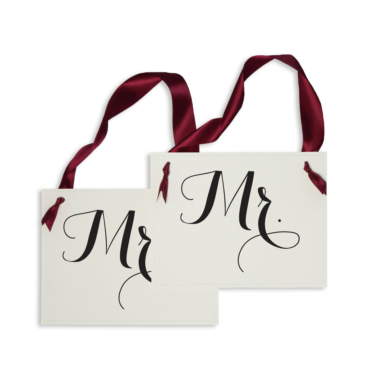 Mr. & Mrs. Chair Banners, Set of 2