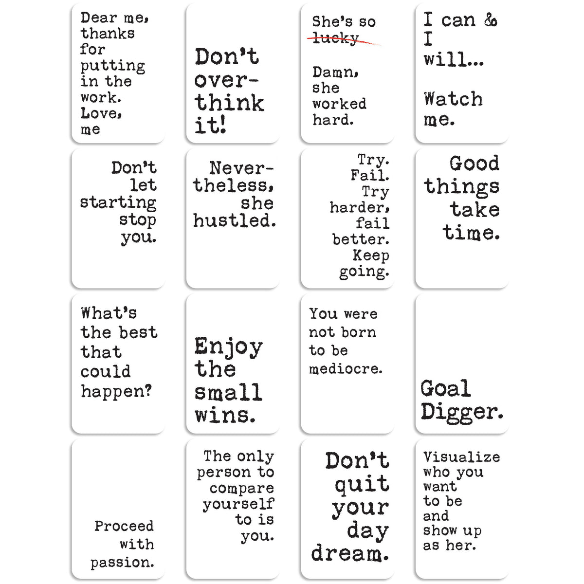 Entrepreneur Affirmation Cards, Deck of 16