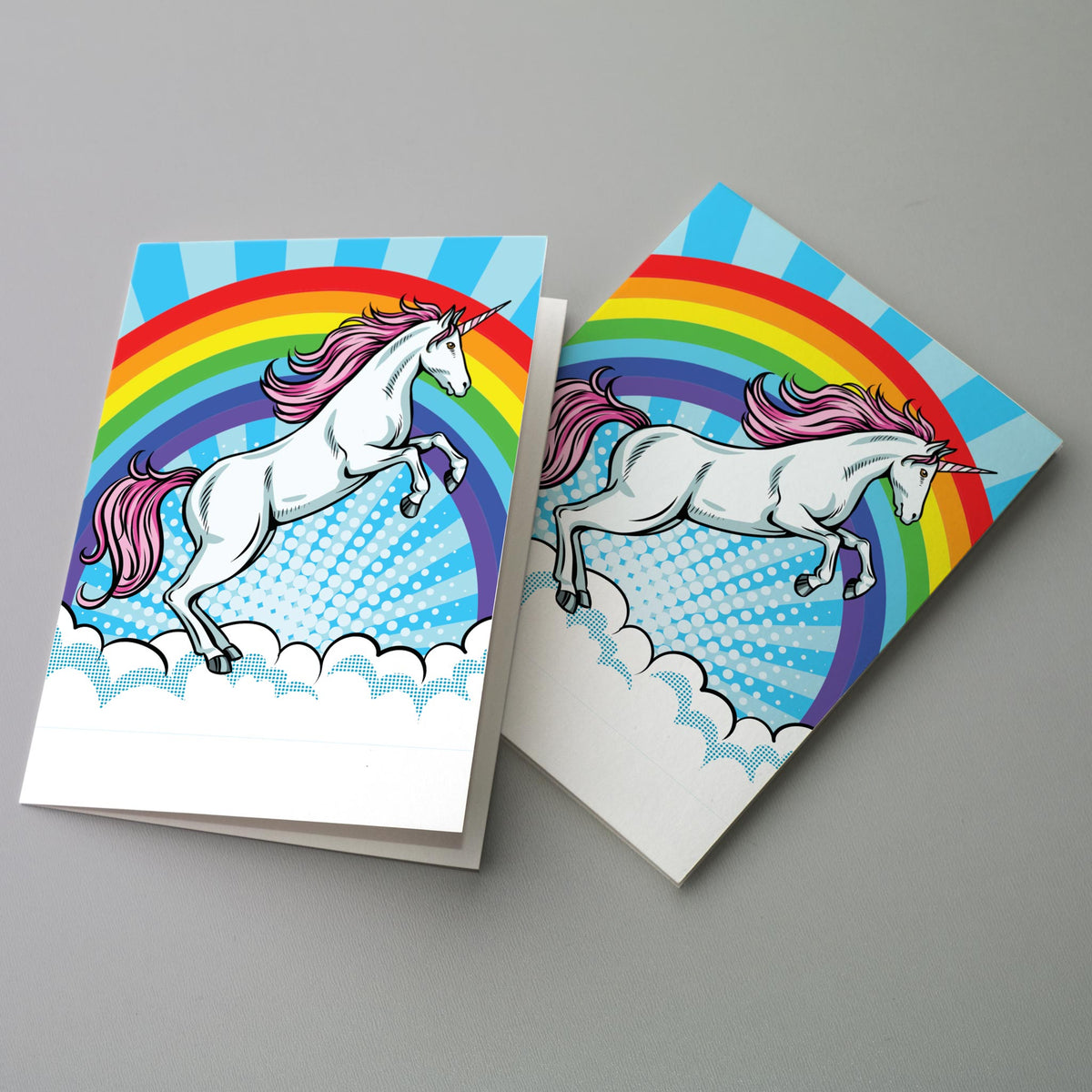 Rainbow Unicorn Greeting Cards, Set of 24