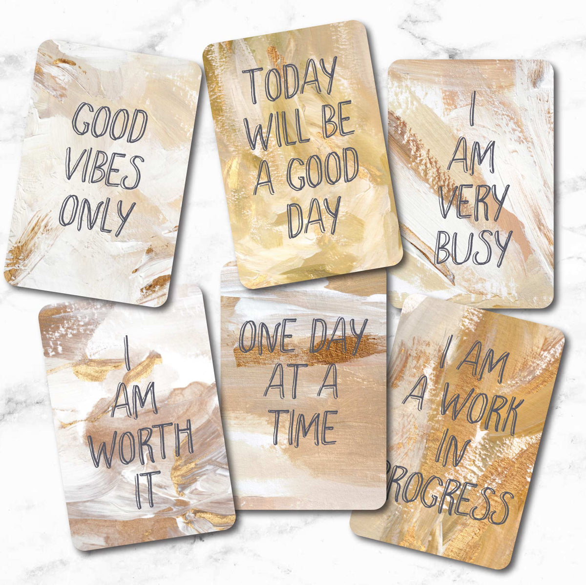 Daily Affirmation Cards, Deck of 18