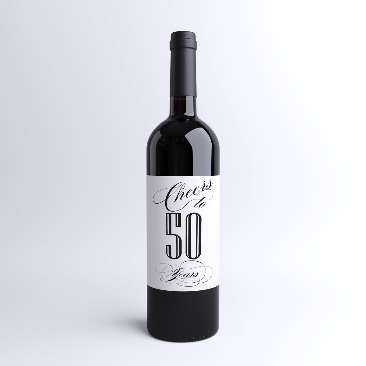 Anniversary Wine Label, Cheers to 10 Years