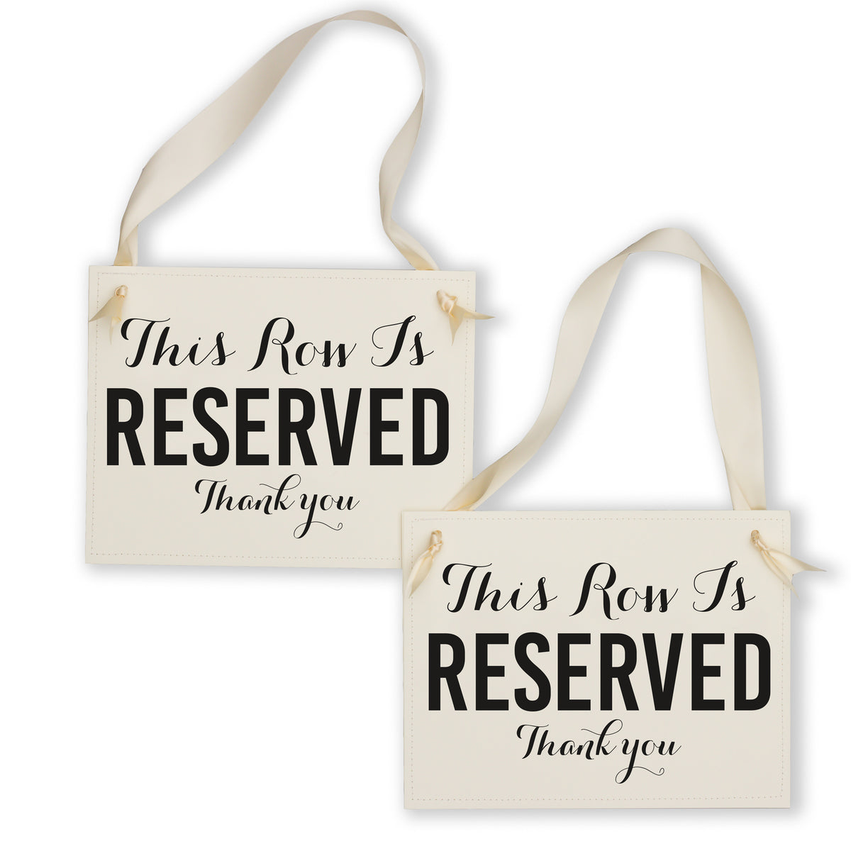 Reserved Chair Signs
