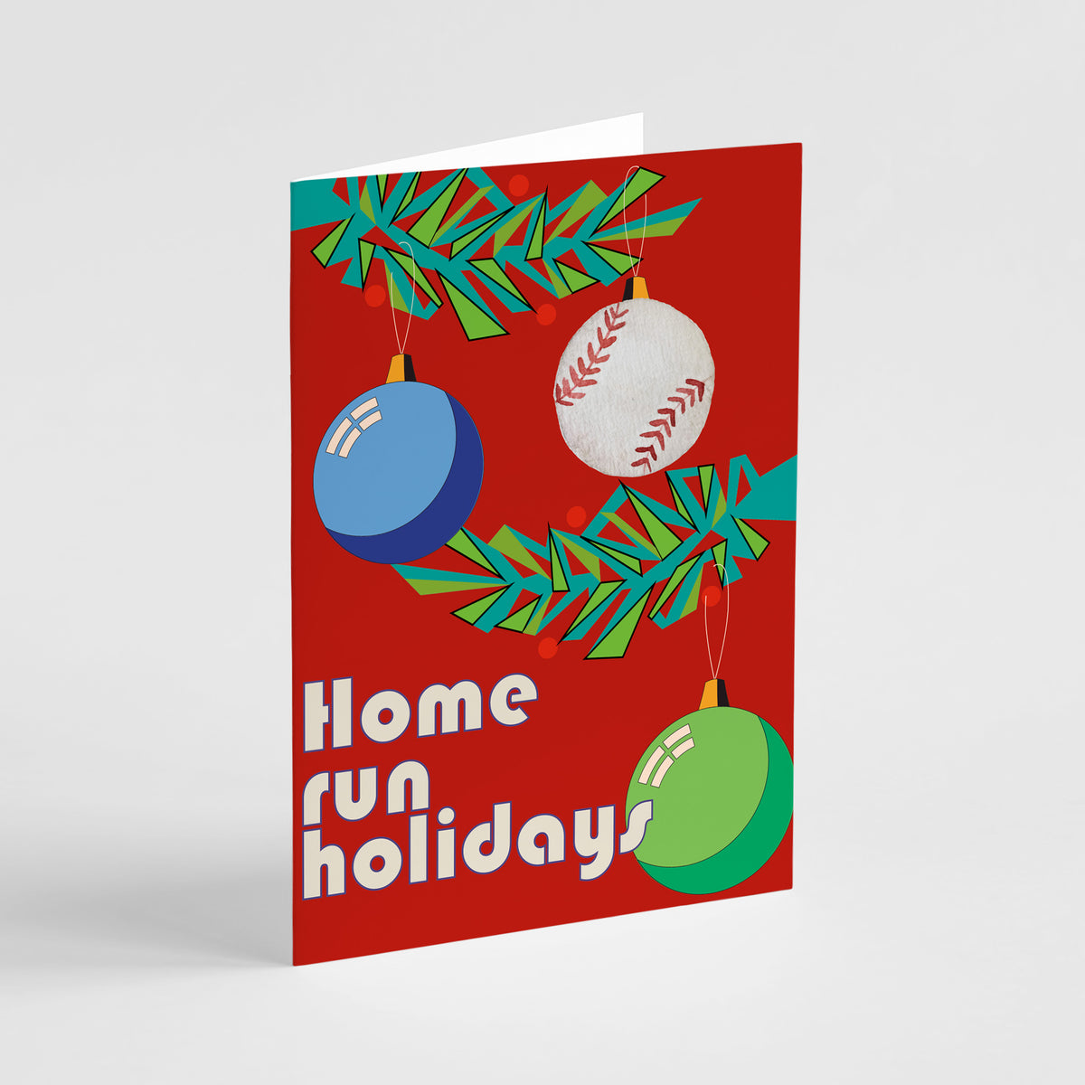 Baseball Christmas Cards, Set of 24
