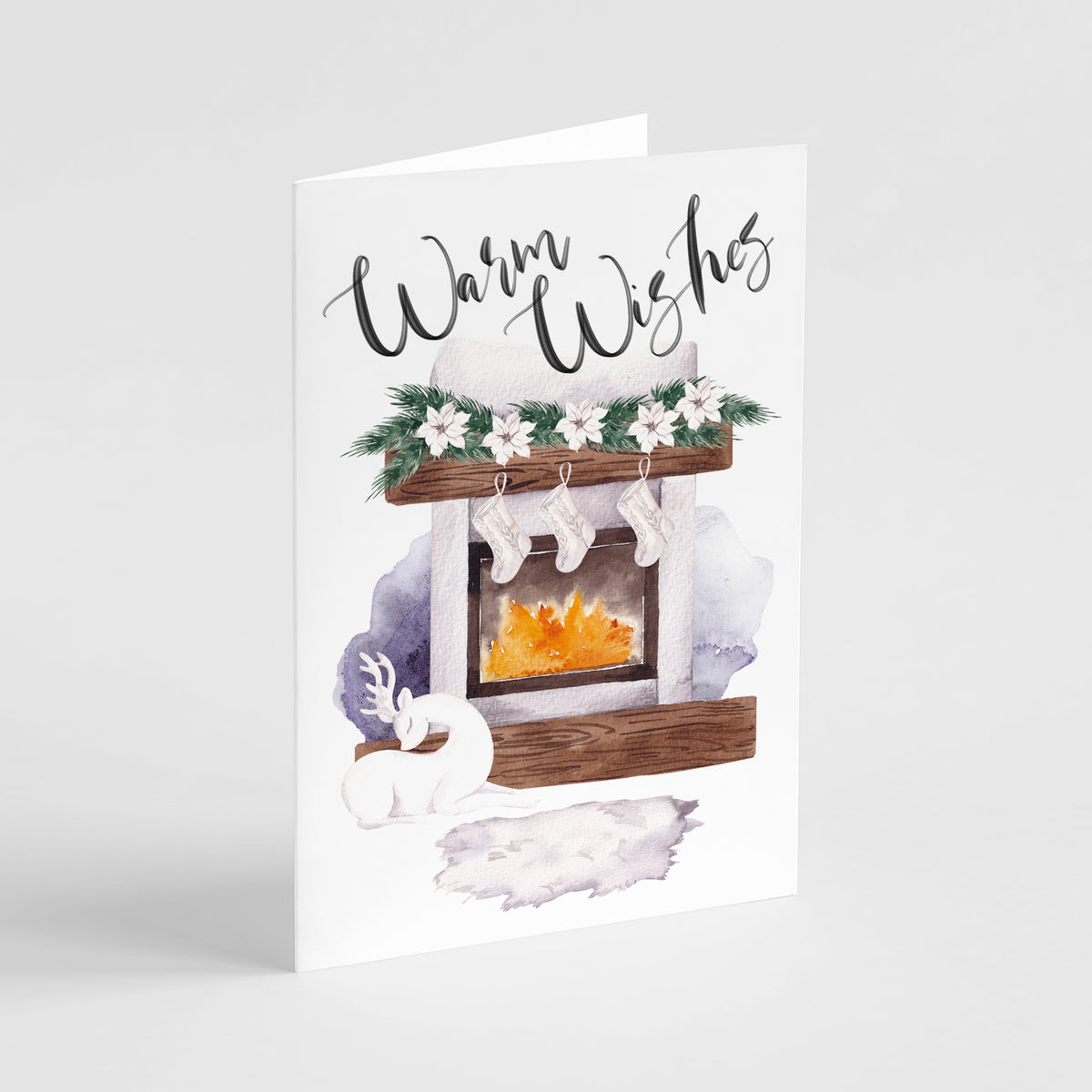 Warm Wishes by the Fire Holiday Cards