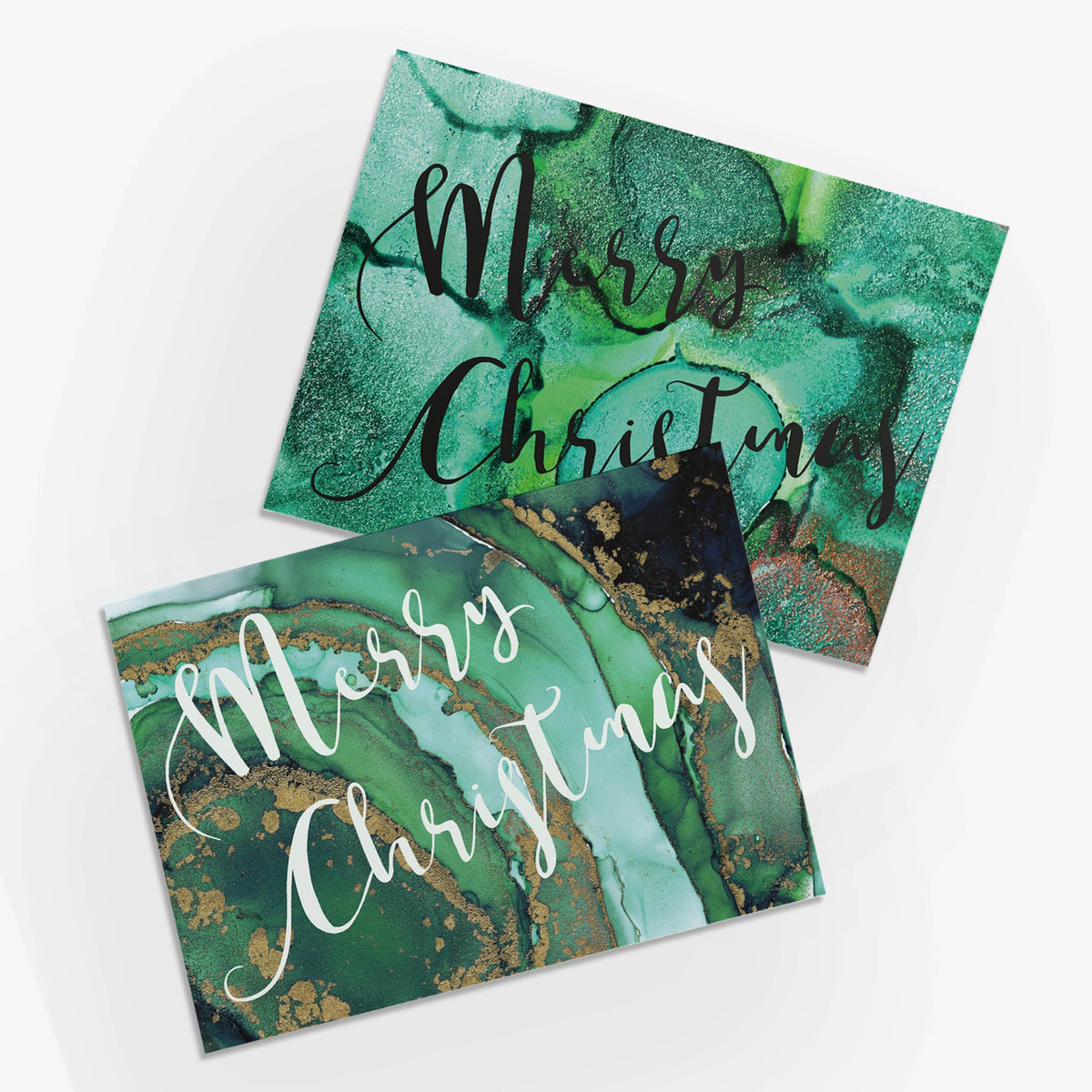 Modern Abstract Merry Christmas Cards, Set of 24