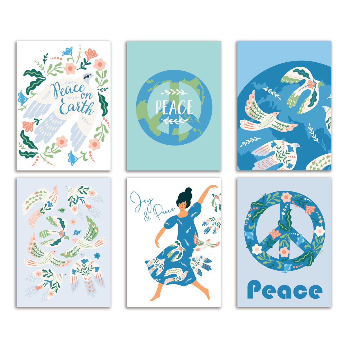 Peace on Earth Holiday Greeting Cards, Set of 24
