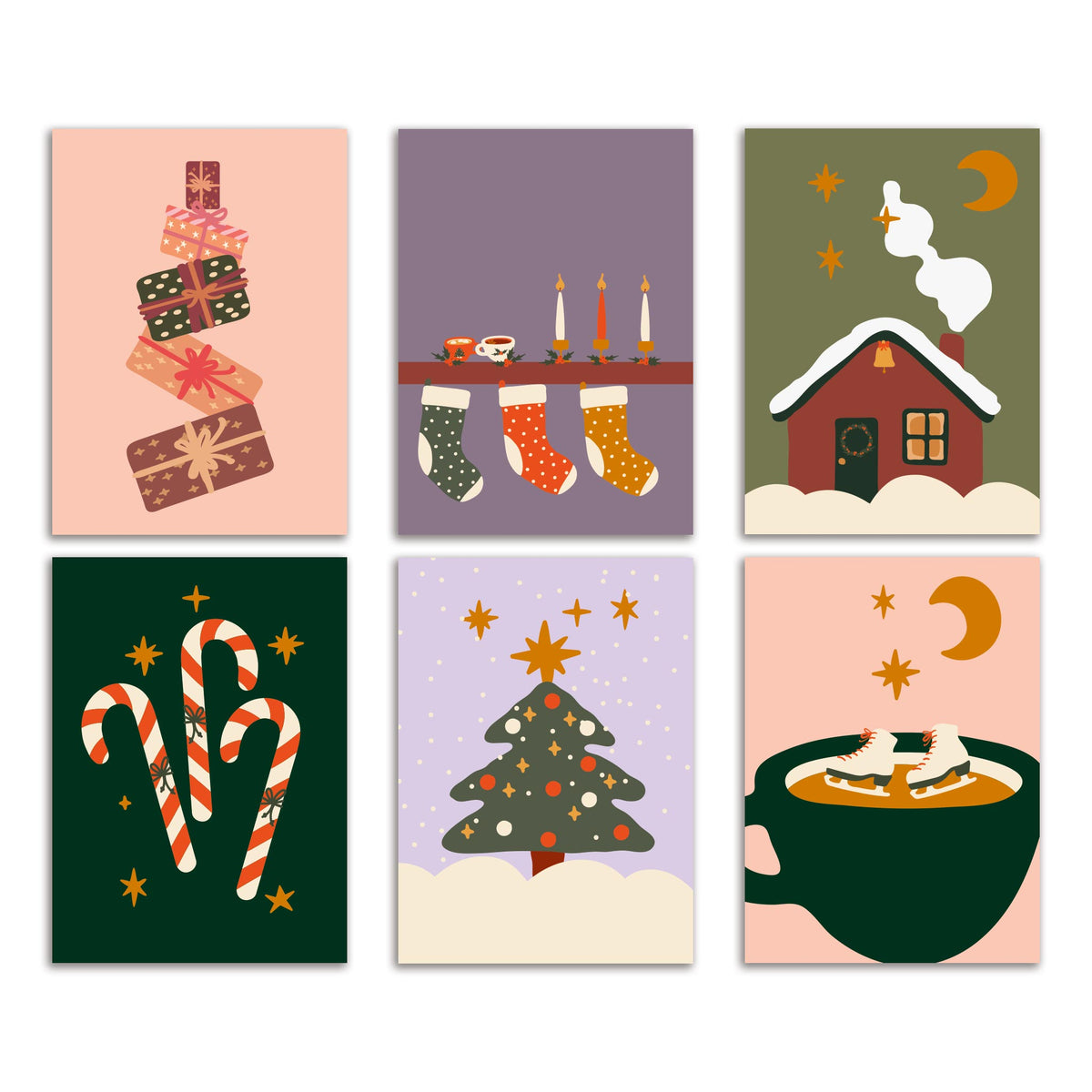 Timeless Christmas Greeting Cards, Set of 24