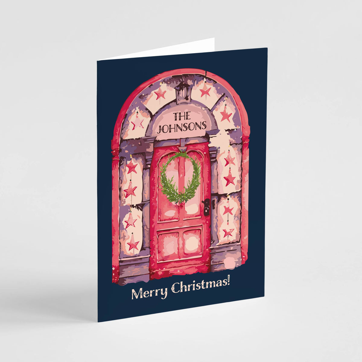 Personalized Classic Christmas Cards, Set of 24