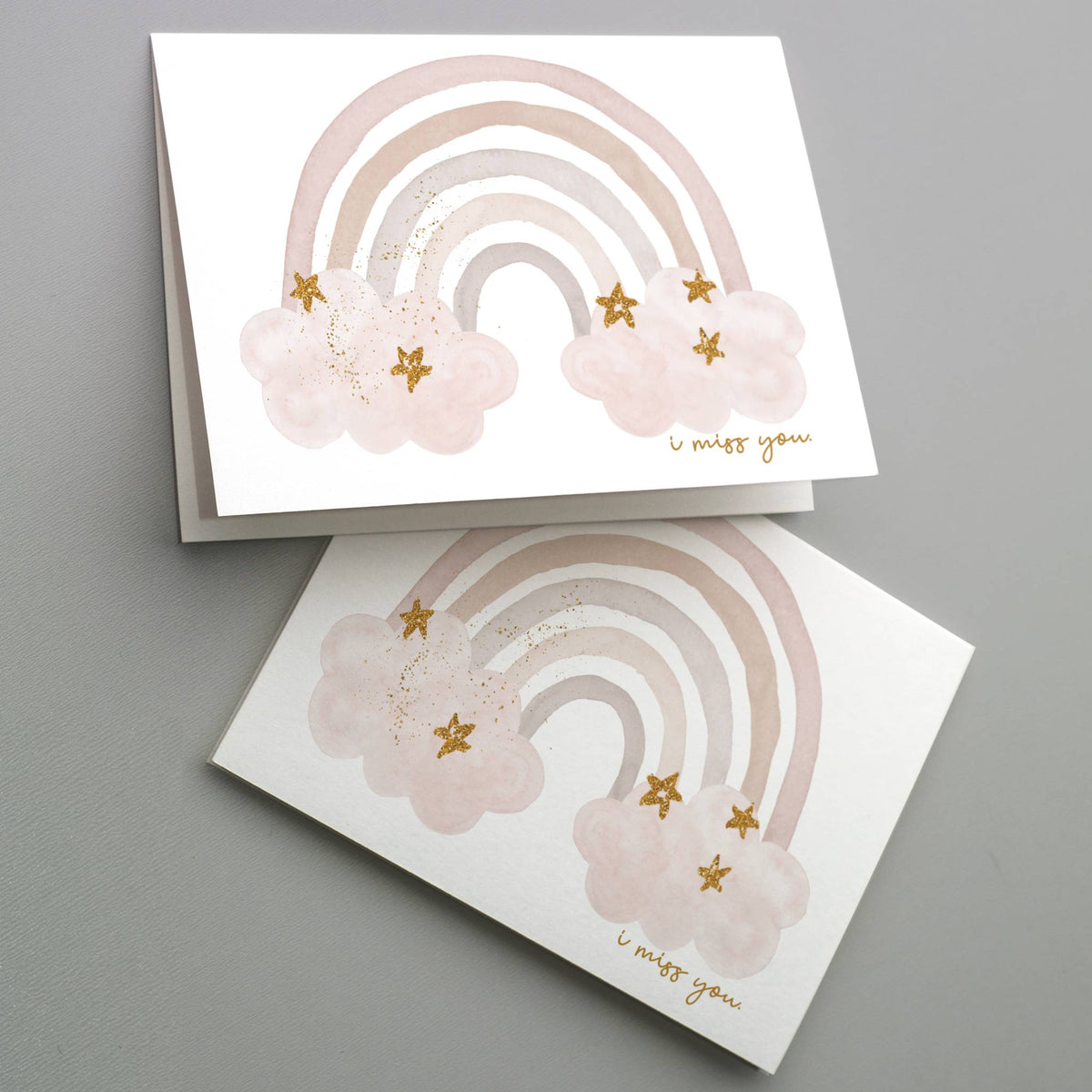 I Miss You Greeting Cards, Set of 24
