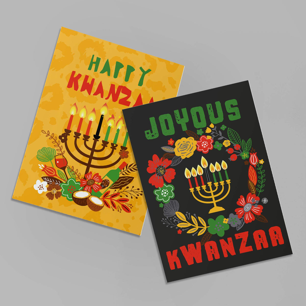 Happy Kwanzaa Greeting Cards, Set of 24