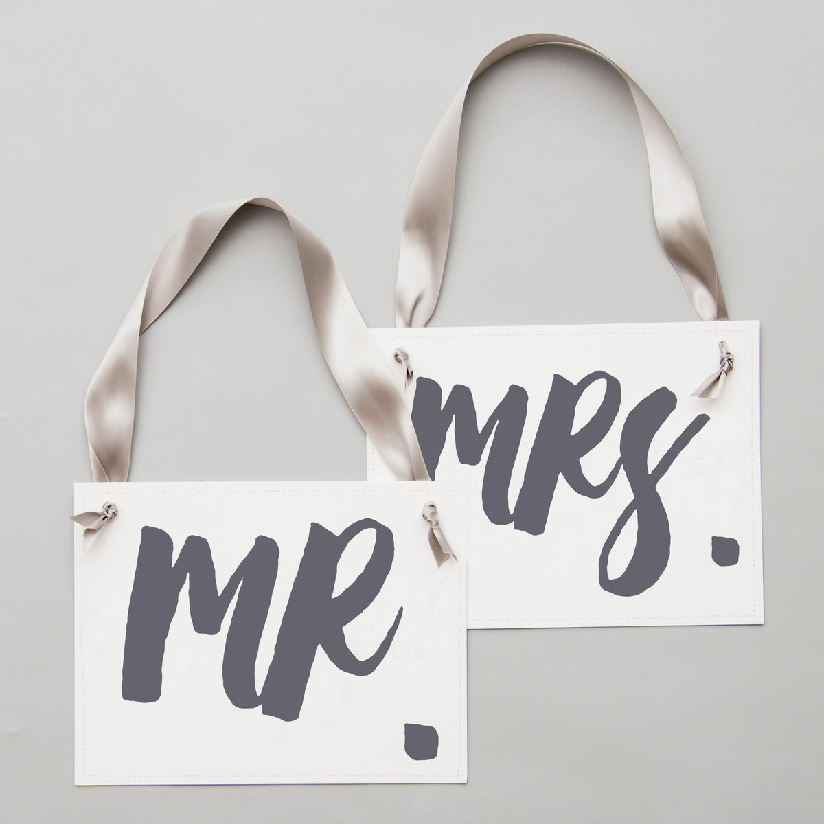 Mr. & Mrs. Chair Banners, Set of 2