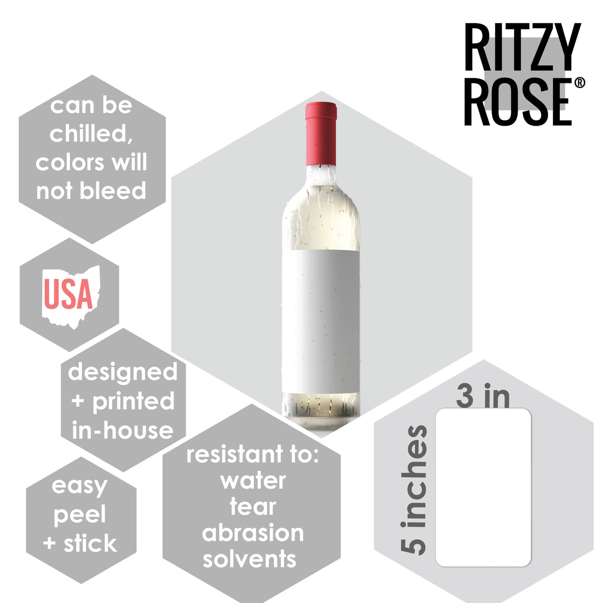 Proposal Wine Labels, Pack of 2