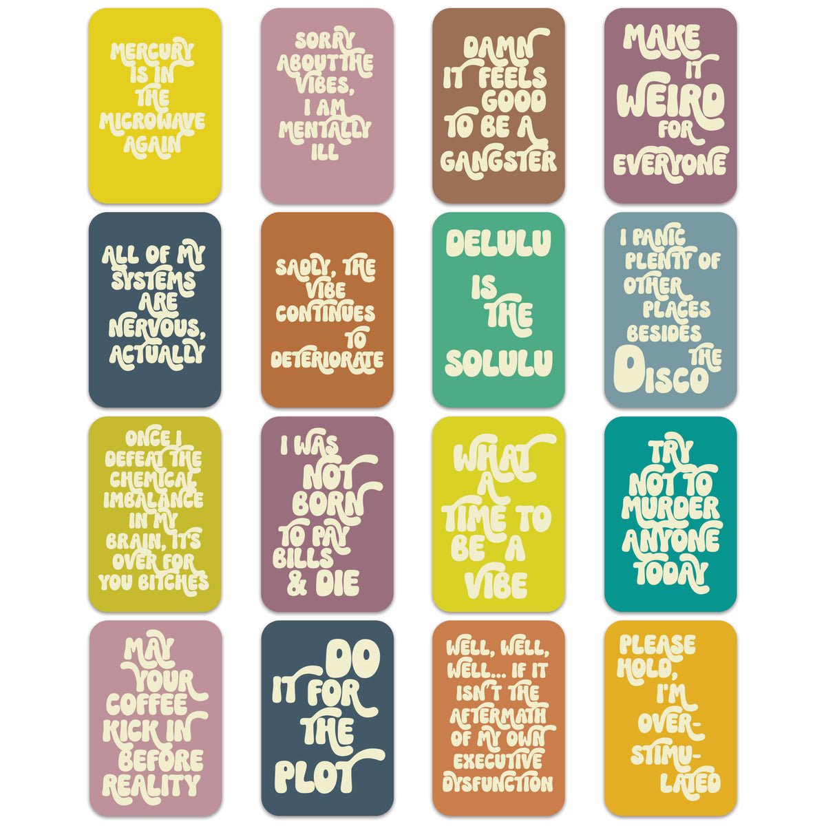 Sassy Affirmation Cards, Deck of 16
