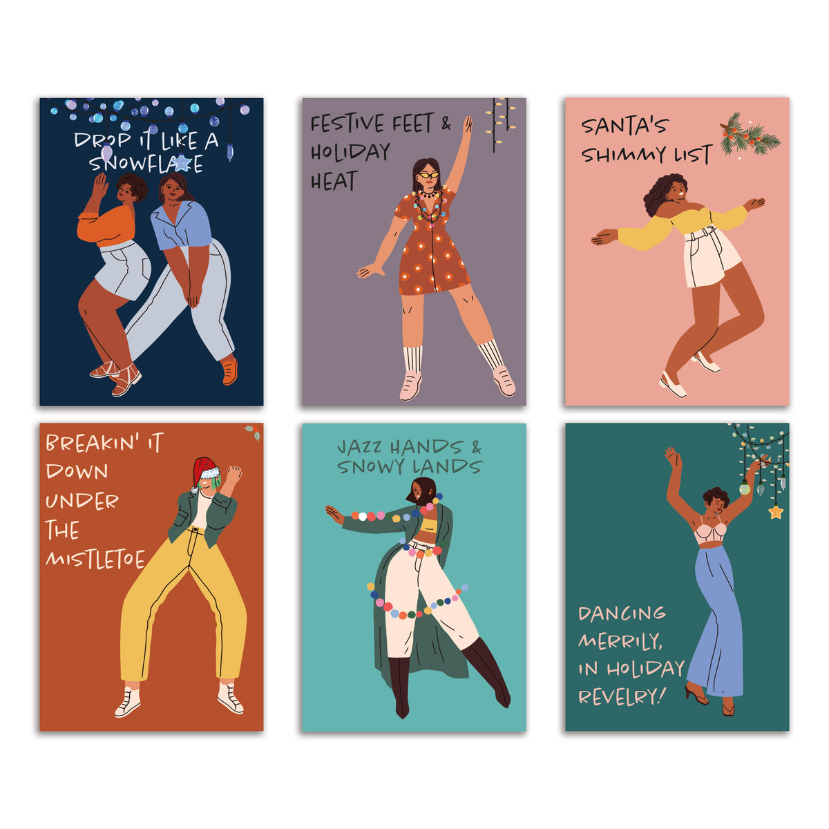 Hip-Hop Holiday Greeting Cards, Set of 24