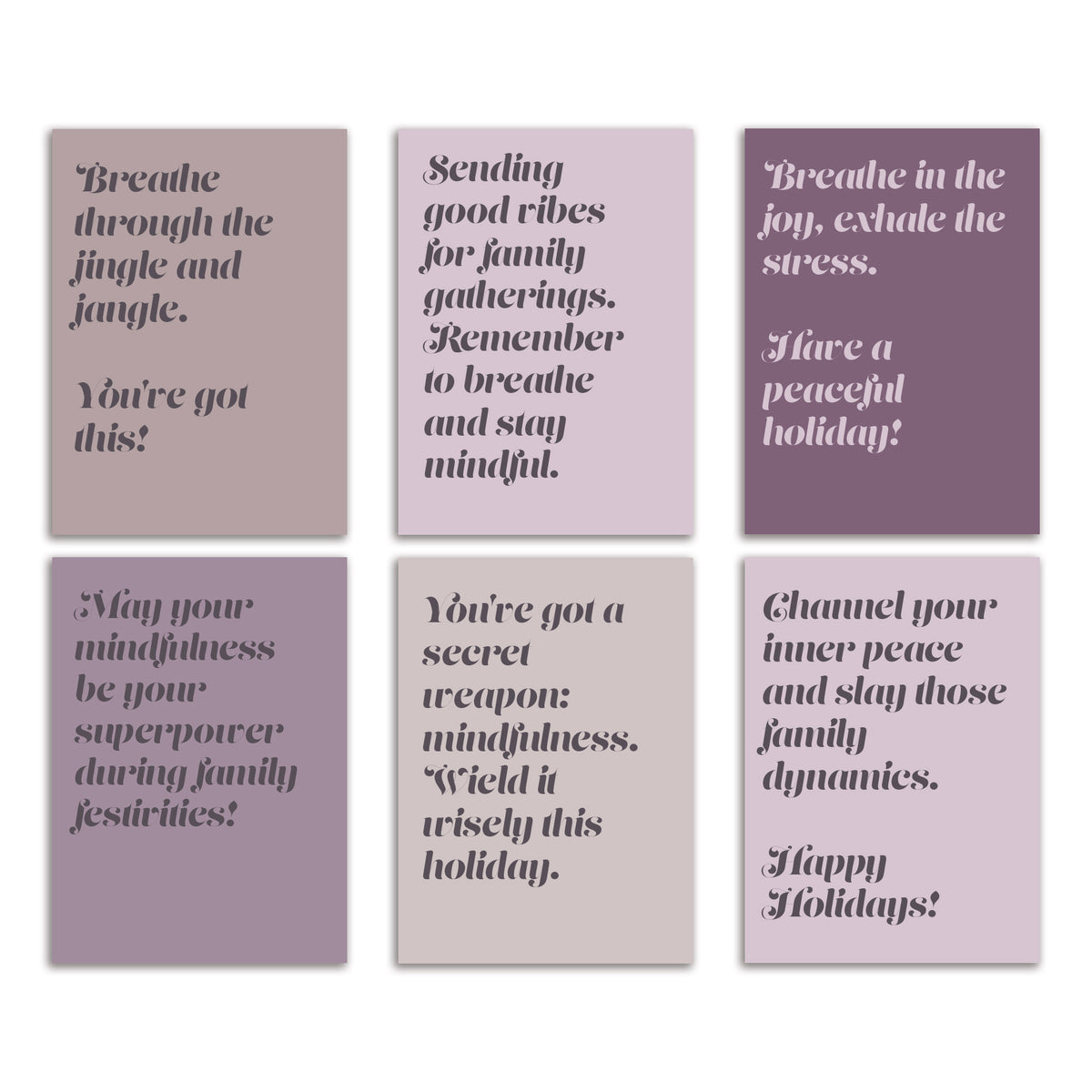 Supportive Therapy Holiday Greeting Cards, Set of 24