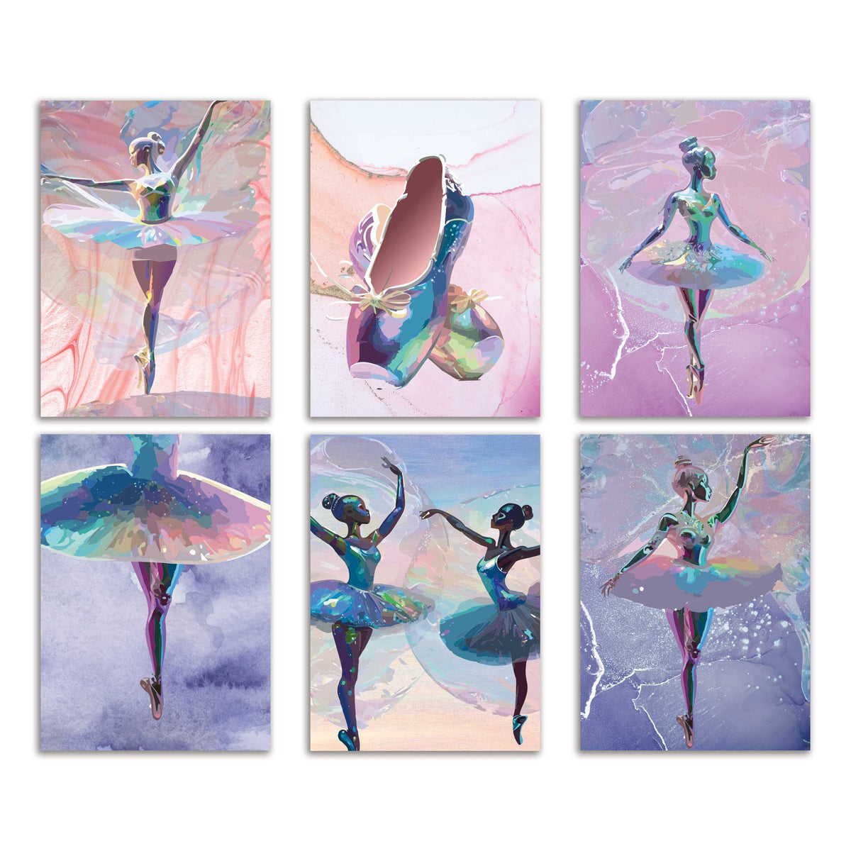 Ballerina Holiday Greeting Cards, Set of 24
