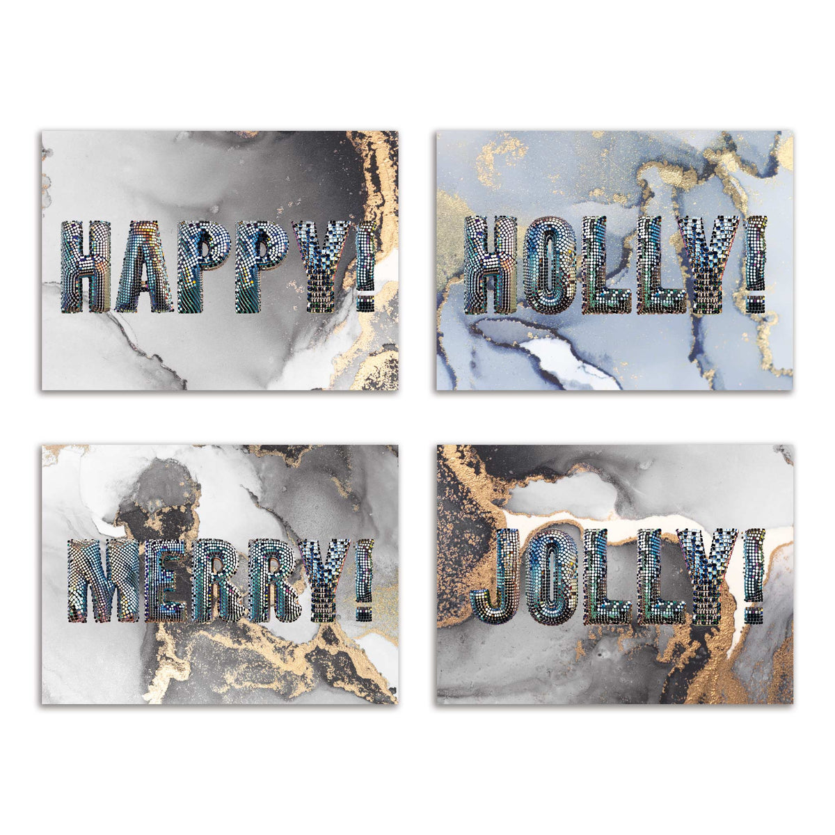 Disco Ball Holiday Cards, Set of 24