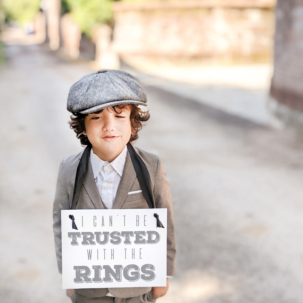 I Can't Be Trusted With The Rings Sign