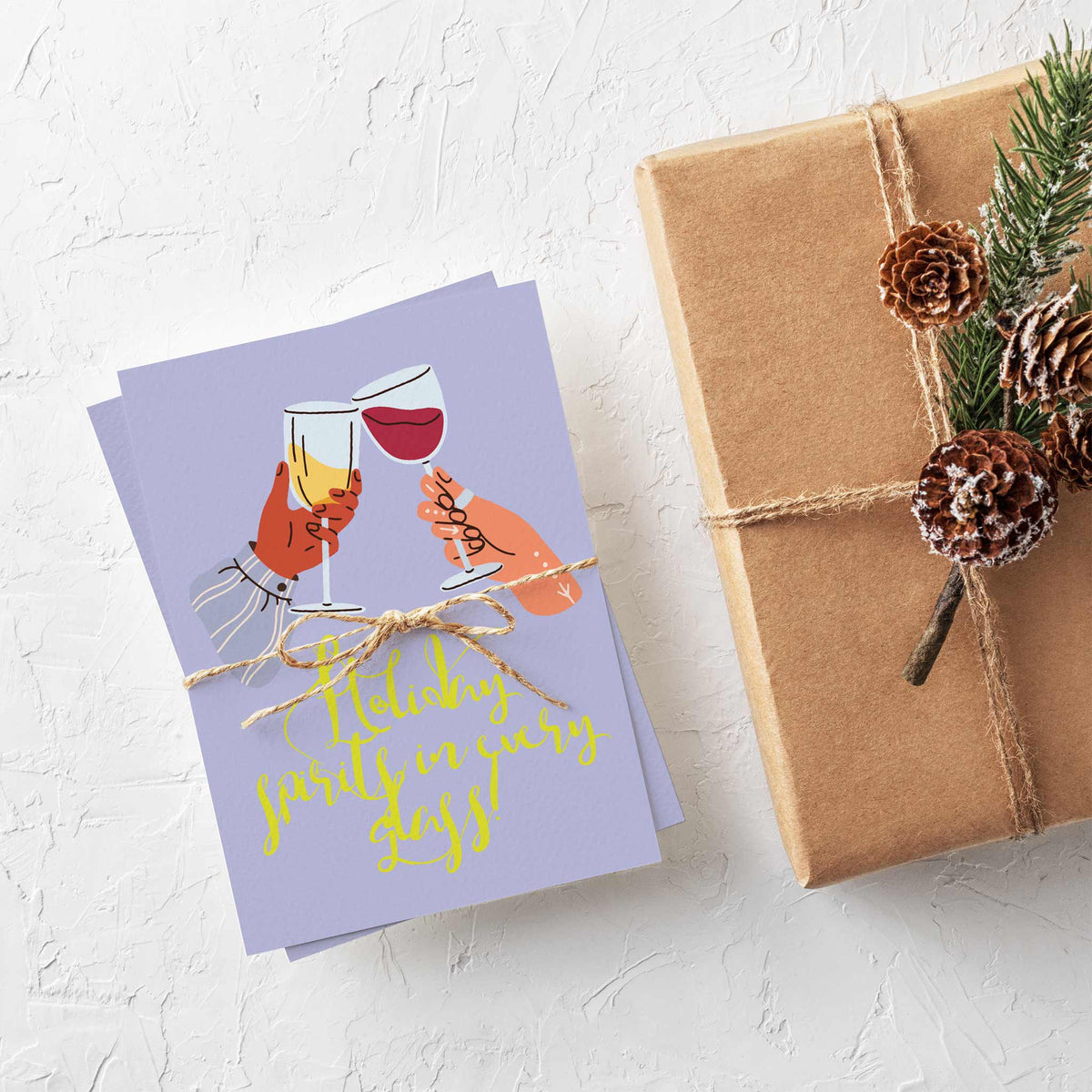 Holiday Spirits Christmas Cards, Set of 24