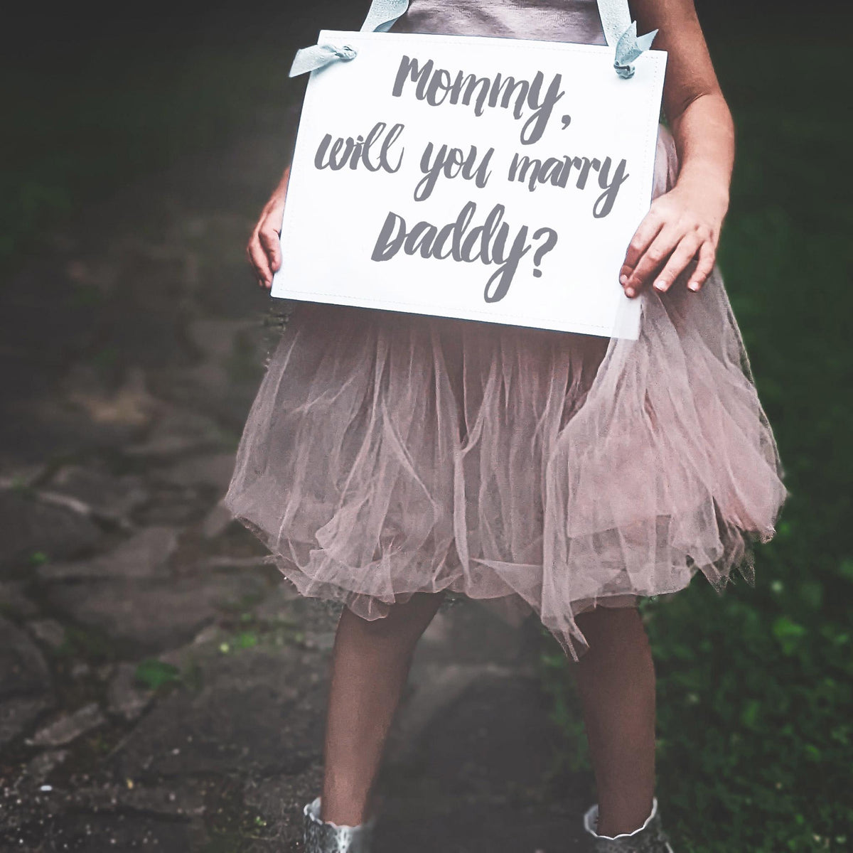 Mommy Will You Marry Daddy? Proposal Banner