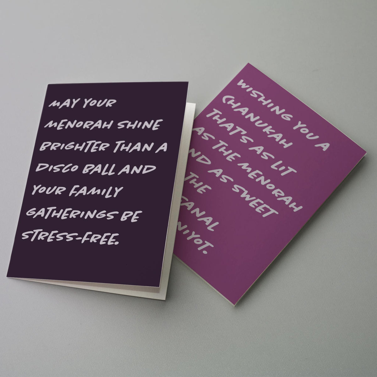 Modern Chanukah Greeting Cards, Set of 24