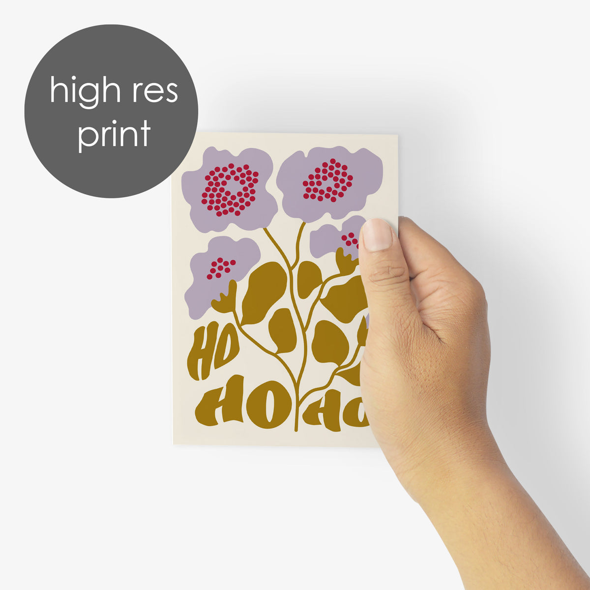 Modern Botanical Christmas Cards, Set of 24