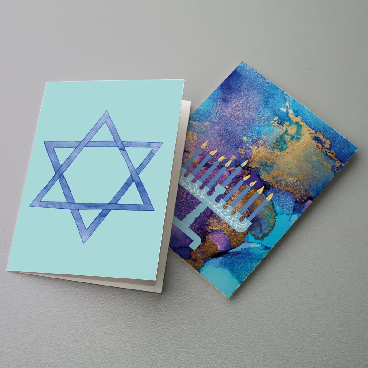 Mixed Variety Happy Chanukah Greeting Cards, Set of 24