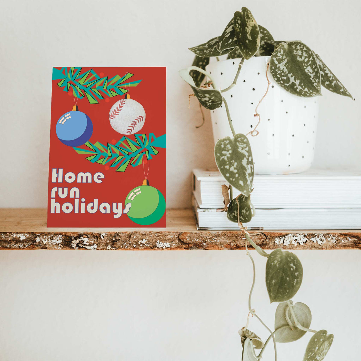 Baseball Christmas Cards, Set of 24