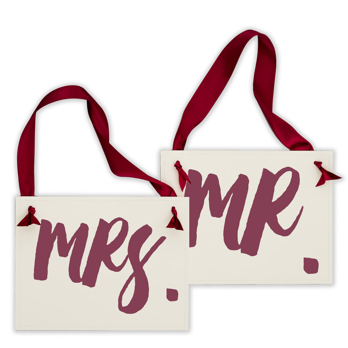 Mr. & Mrs. Chair Banners, Set of 2